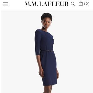 MM LaFleur Etsuko Dress deep indigo blue